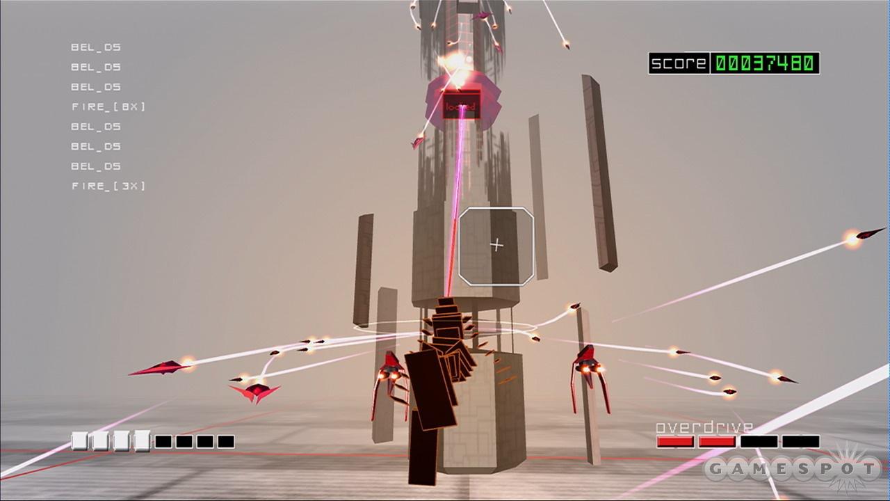 [13/02/2012] Rez HD (2008): Das ungewöhnliche Design von diesem Shooter lenkte fast von den unzähligen Gegner ab, die den Spieler immer wieder attackierten.