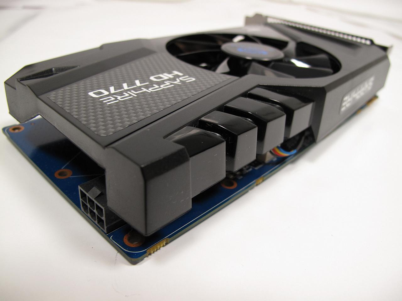 [14/02/2012] Sapphire Radeon HD 7770 OC: Ein 6-Pol-Stromstecker ist nötig.