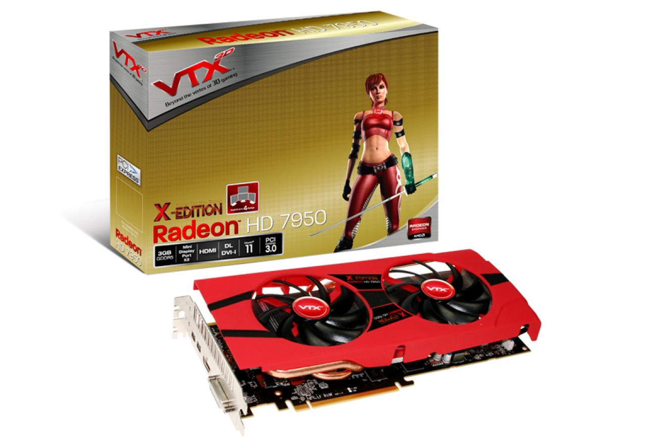 [10/02/2012] VTX3D: Neue Radeon HD 7970/7950 mit Doppellüfter-Kühlung und kräftigem OC