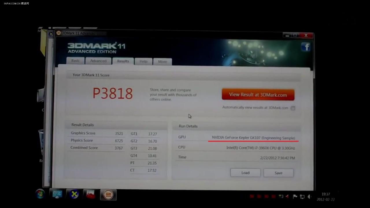 [27/02/2012] Nvidia Kepler: 3DMark 11- Werte eines GK107 aufgetaucht. (3)