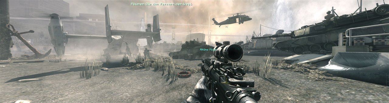 [10/02/2012] CALLOFDUTY : Modern Warfare 3 (Nvidia Surround; DX9; 4x MSAA + FXAA; Widescreenfix ohne Fadenkreuz und mit ENB-Mod und FXAA injection) - (Alles auf 