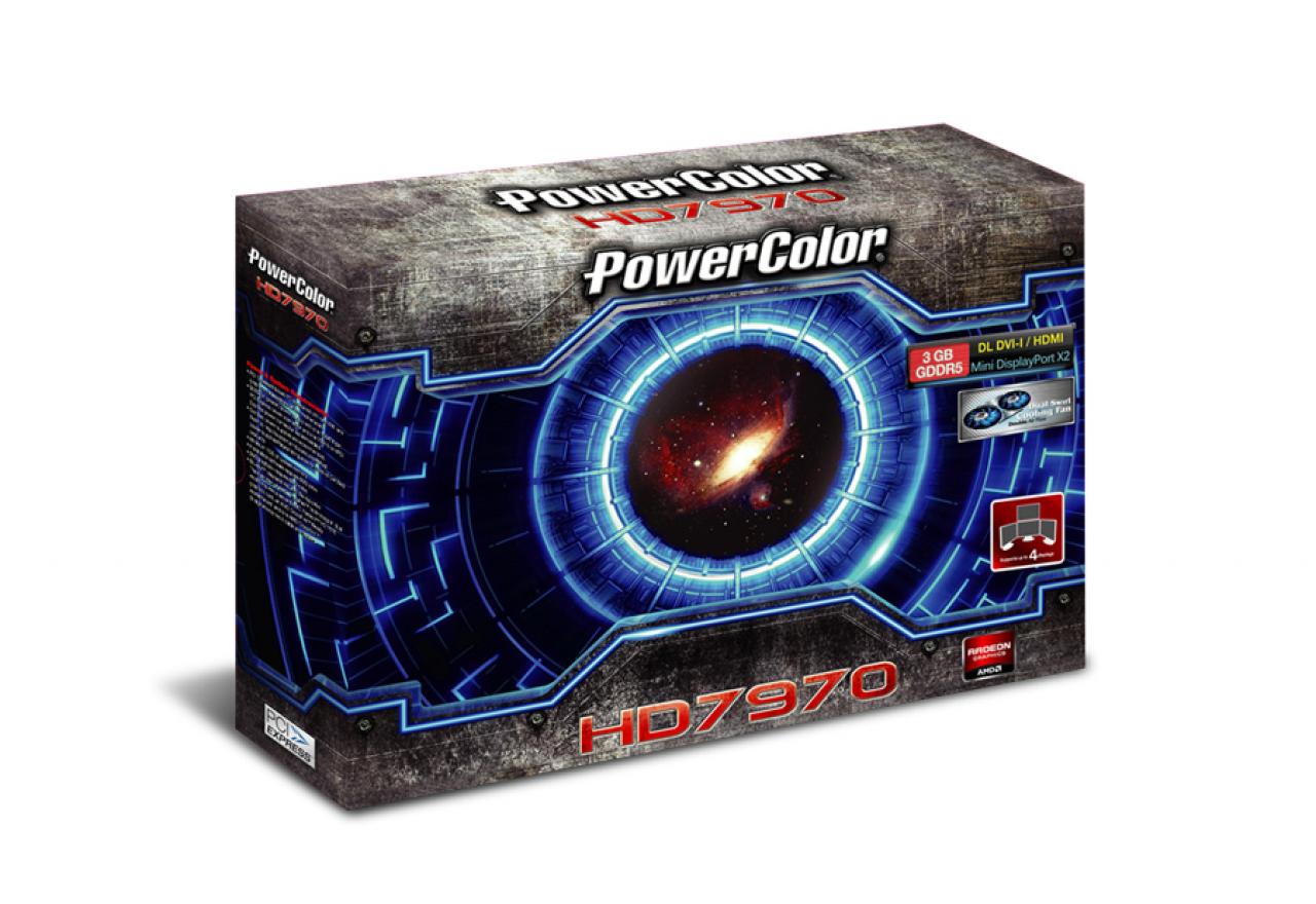 [11/02/2012] Powercolor setzt bei der zweiten Standard-Version der Radeon HD 7970 auf einen neuen Kühler mit zwei Lüftern. (3)
