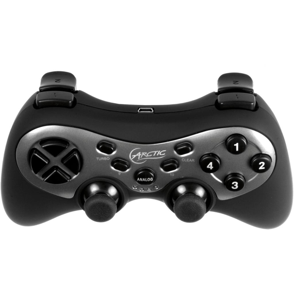 [25/03/2012] Das USB Wireless Gamepad lässt sich während des Spielens aufladen und hält drahtlos 30 Stunden durch. (3)