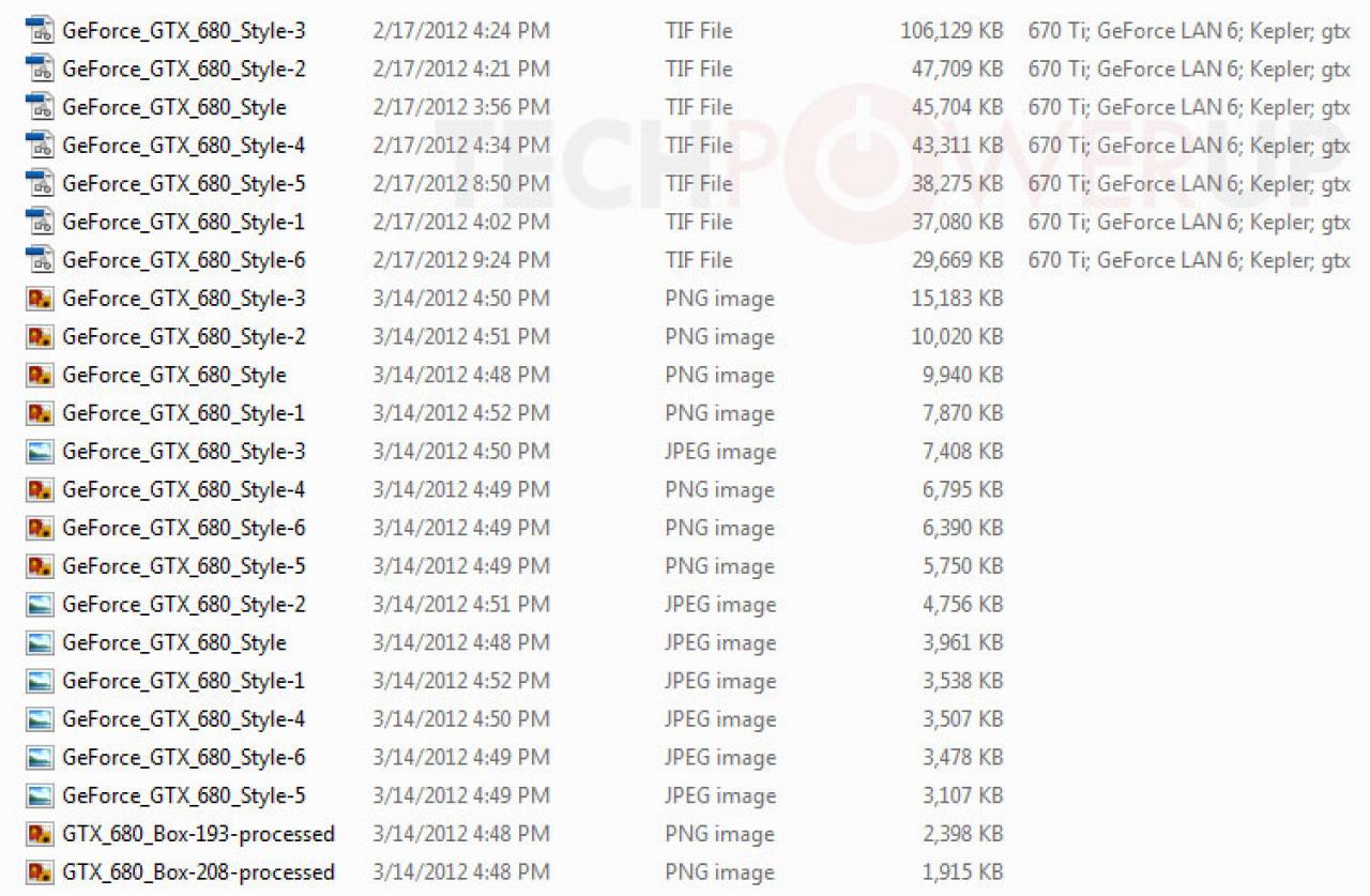 [24/03/2012] Die Tags der TIF-Dateien weißen auf eine GeForce GTX 670 Ti hin.