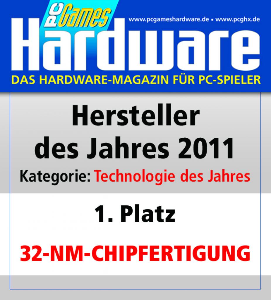 [08/03/2012] Technologie des Jahres Platz 1: 32-nm-Chipfertigung 