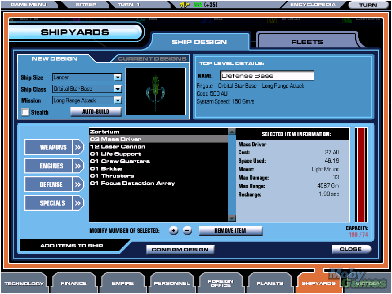 [22/03/2012] 2003: Master of Orion 3, Quicksilver Software