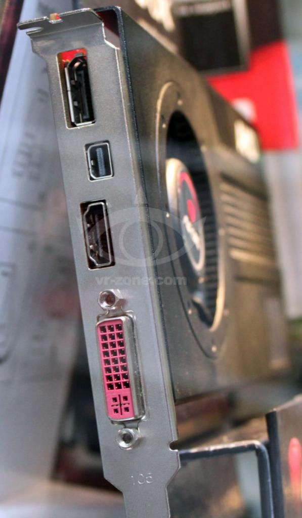 [09/03/2012] Afox Single Slot Radeon HD 7850 Anschluesse
