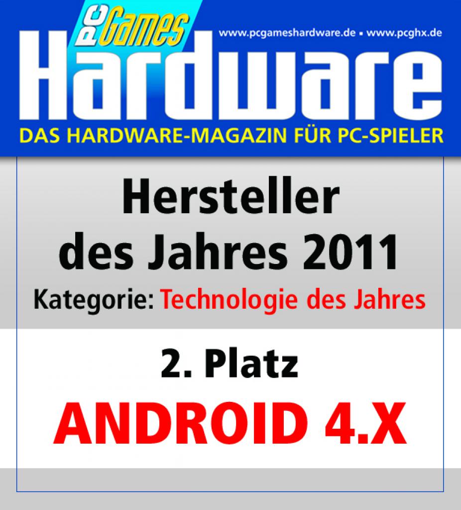 [08/03/2012] Technologie des Jahres Platz 2: Android 4 