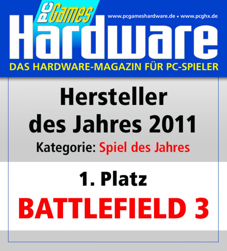 [08/03/2012] Spiel des Jahres Platz 1: Battlefield 3 