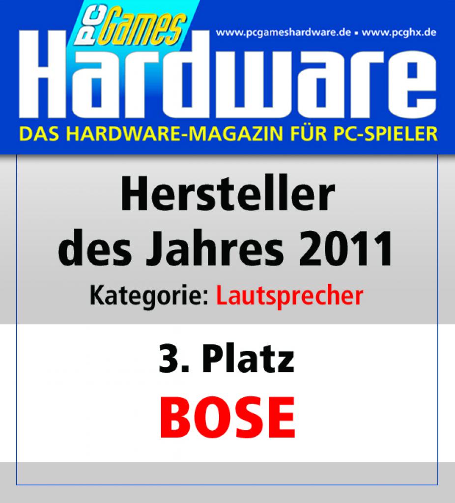 [08/03/2012] Lautsprecher Platz 3: Bose 