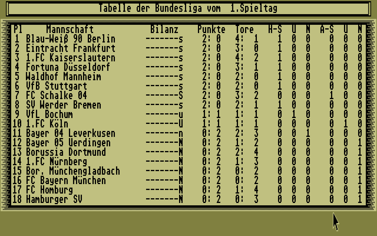 [22/03/2012] 1990: Bundesliga Manager, Software 2000