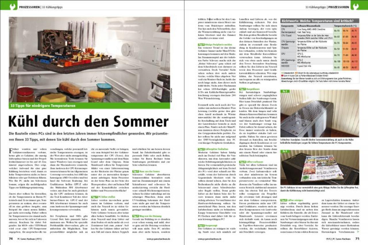 [23/03/2012] 33 Tipps für bessere PC-Kühlung: Vorschau auf PCGH-Ausgabe 05/2012 (1)