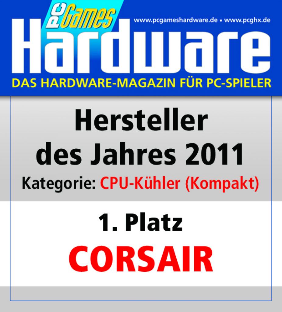 [08/03/2012] CPU-Kühler (Kompakt) Platz 1: Corsair 
