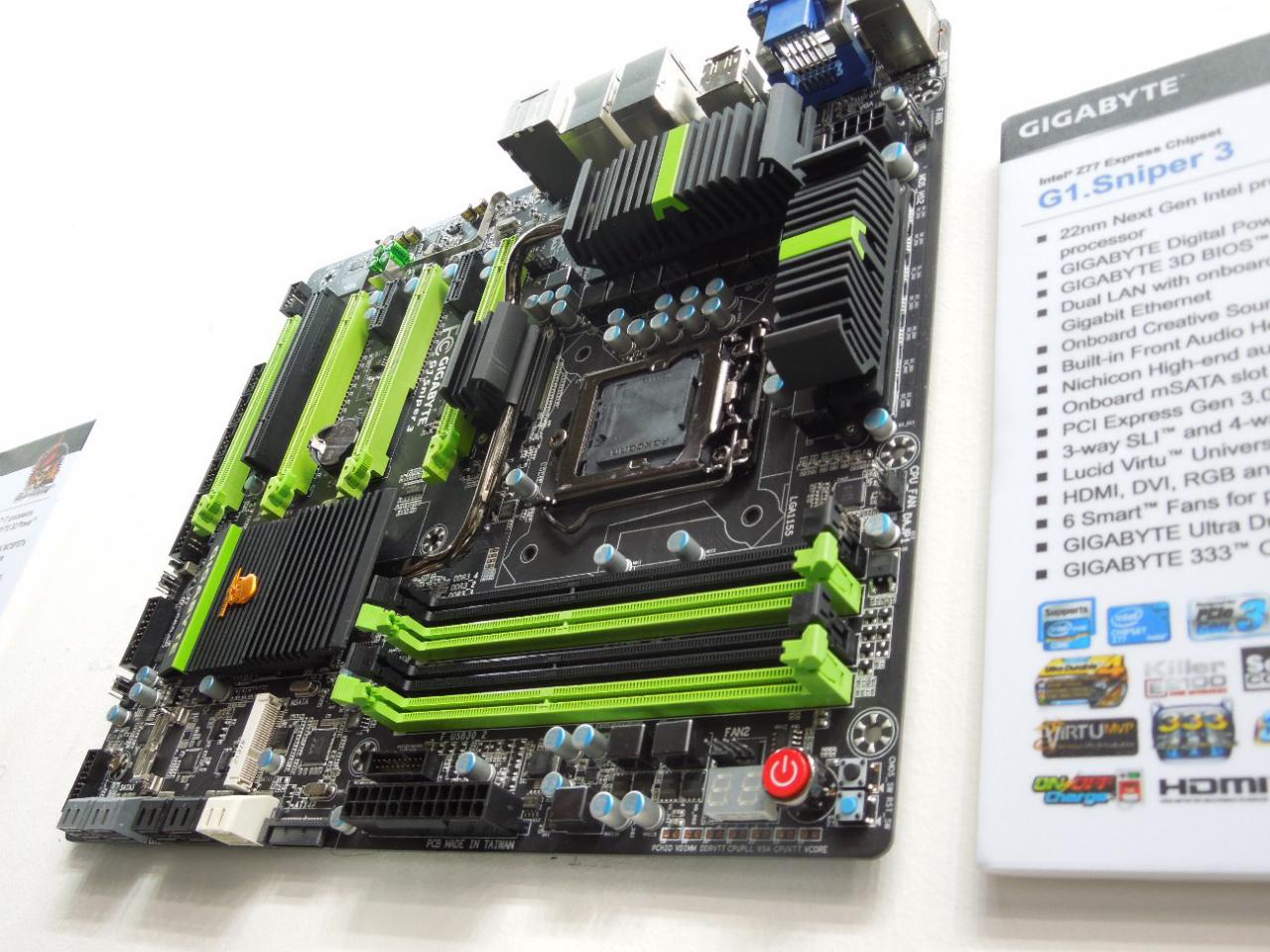 [05/03/2012] Cebit 2012: Mainboards mit Z77, H77 und Z57 von Gigabyte für Intel Ivy Bridge (6)