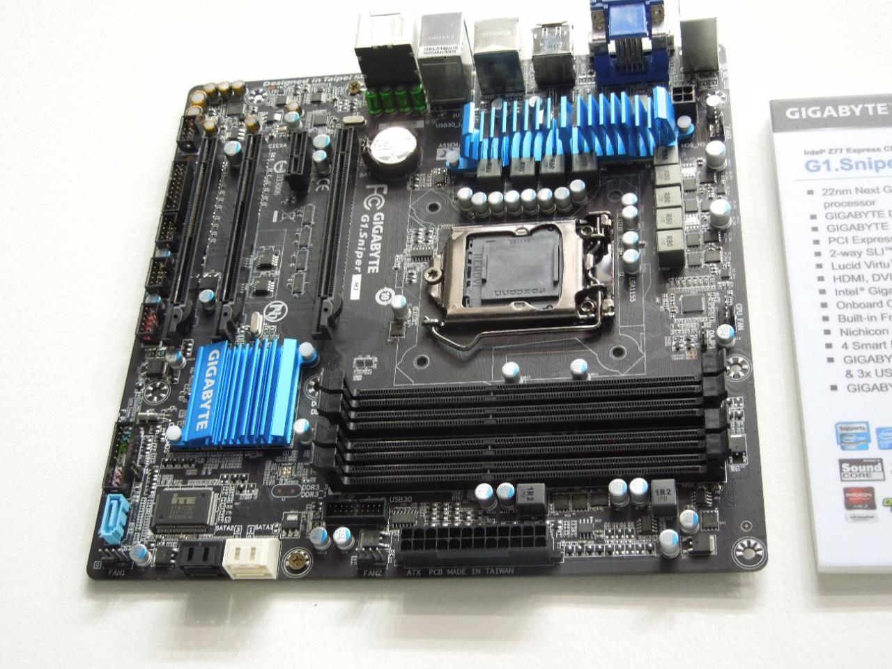 [05/03/2012] Cebit 2012: Mainboards mit Z77, H77 und Z57 von Gigabyte für Intel Ivy Bridge (26)