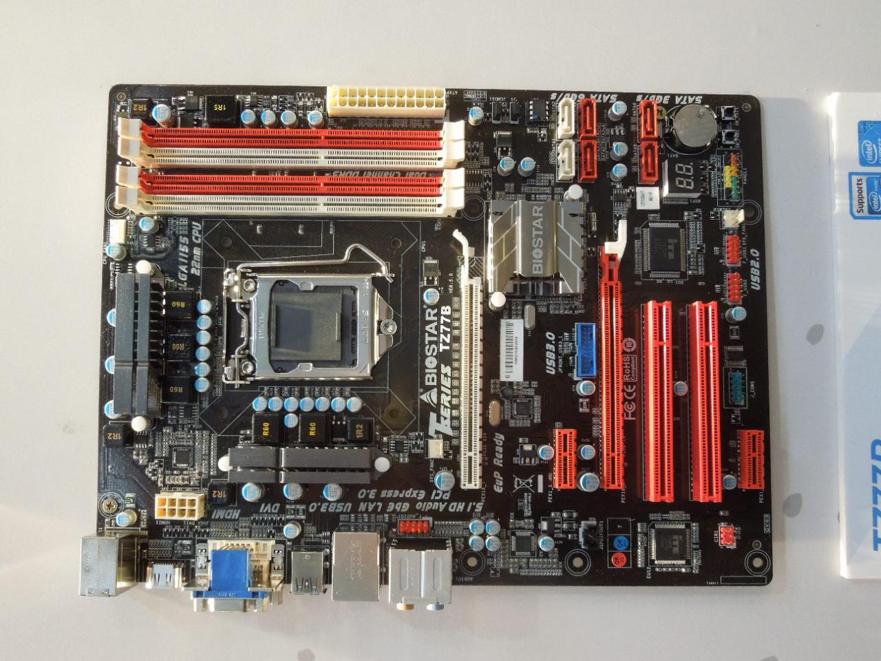 [05/03/2012] Biostar TZ77B (das TZ75B verwendet das gleiche Layout in Kombination mit dem Intel Z75 Chipsatz)