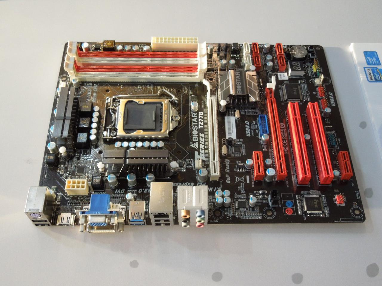 [05/03/2012] Biostar TZ77B (das TZ75B verwendet das gleiche Layout in Kombination mit dem Intel Z75 Chipsatz)