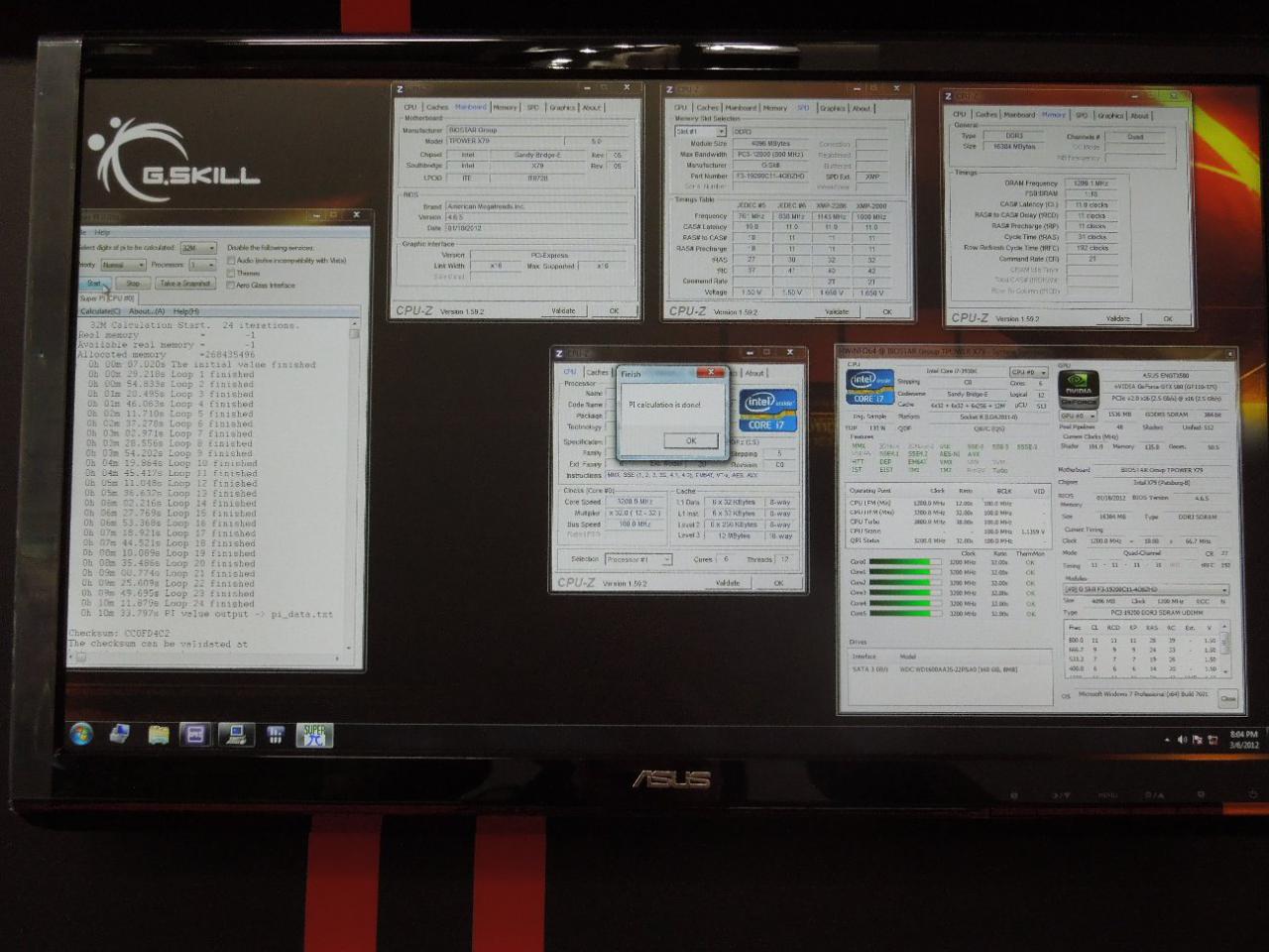 [06/03/2012] Cebit 2012: G.Skill zeigt 32 GByte DDR3-2133 auf Z77 und weitere Overclocking-Ergebnisse (6)
