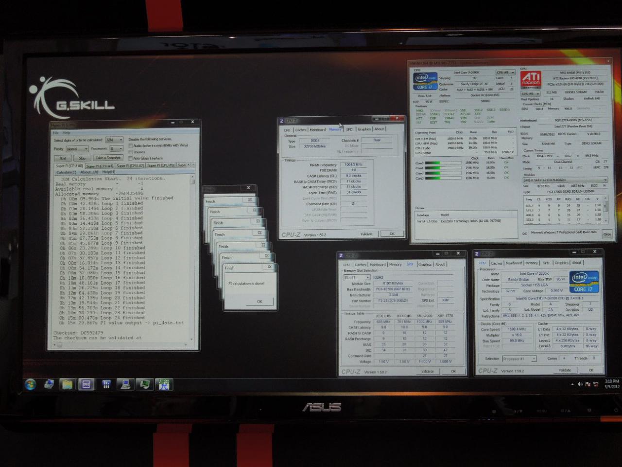 [06/03/2012] Cebit 2012: G.Skill zeigt 32 GByte DDR3-2133 auf Z77 und weitere Overclocking-Ergebnisse (9)