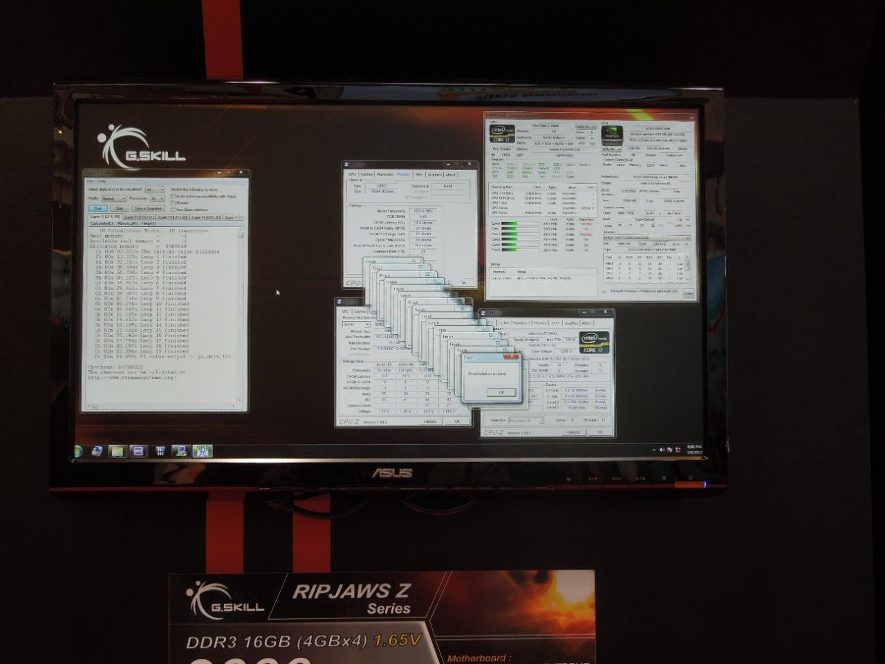 [06/03/2012] Cebit 2012: G.Skill zeigt 32 GByte DDR3-2133 auf Z77 und weitere Overclocking-Ergebnisse (15)