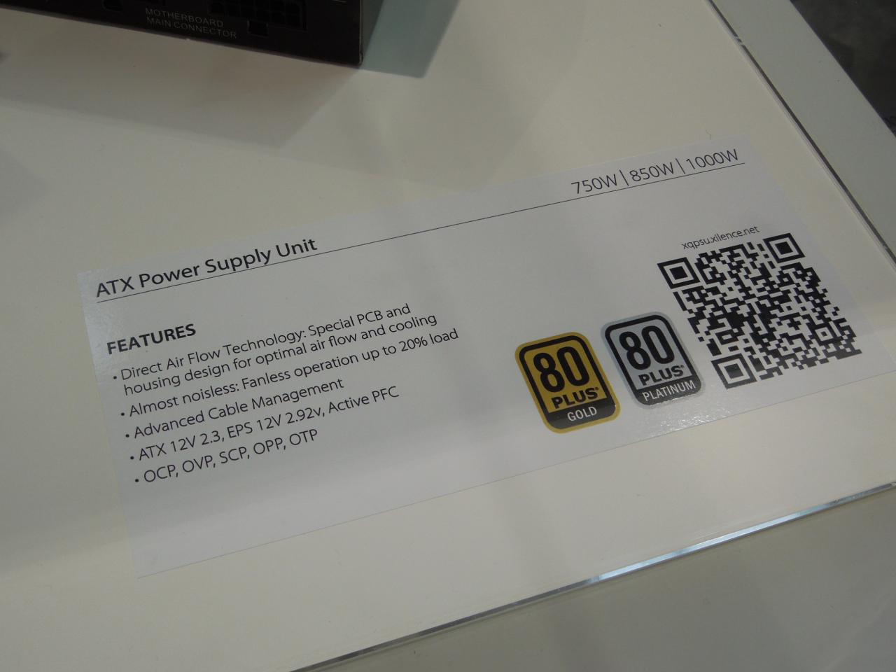 [07/03/2012] Cebit 2012: Außergewöhnliches Netzteil von Xilence mit zwei Mini-Lüftern (2)