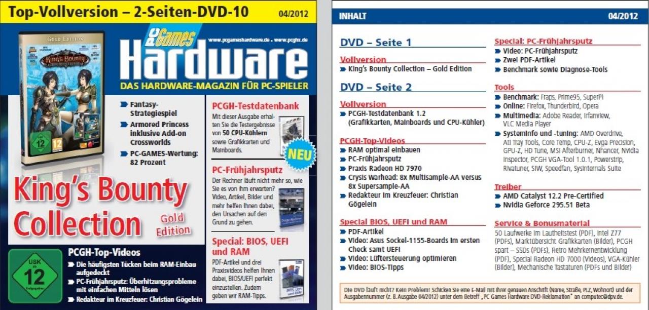 [02/03/2012] PC Games Hardware 04/2012: DVD-Cover