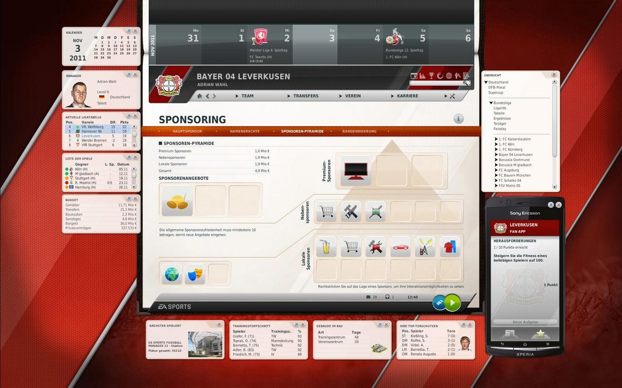 [22/03/2012] 2011: Fussball Manager 12, EA Sports