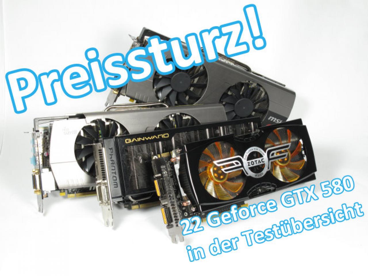 [14/03/2012] Nach dem Preissturz: 22 der besten GTX-580-Grafikkarten in der Testübersicht 