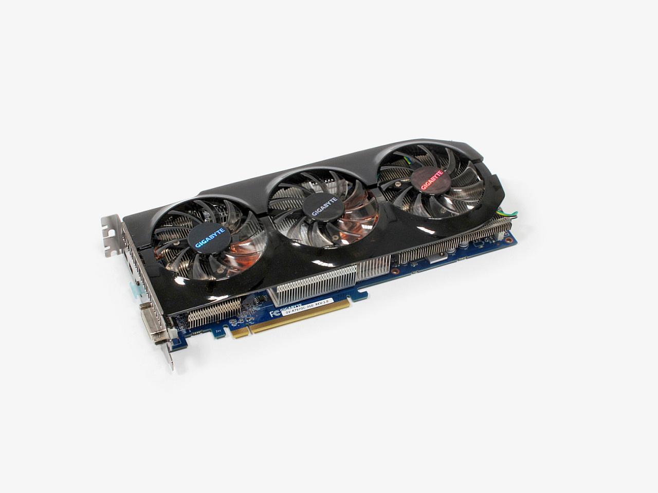 [01/03/2012] Gigabyte Radeon HD 7970 OC Windforce 3x: Custom-Platine, 1 GHz Chiptakt und namensgebender Windforce-Kühler inklusive dreier Axiallüfter
