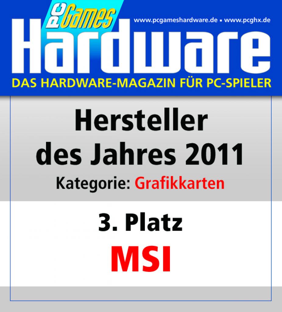 [08/03/2012] Grafikkarten Platz 3: MSI 