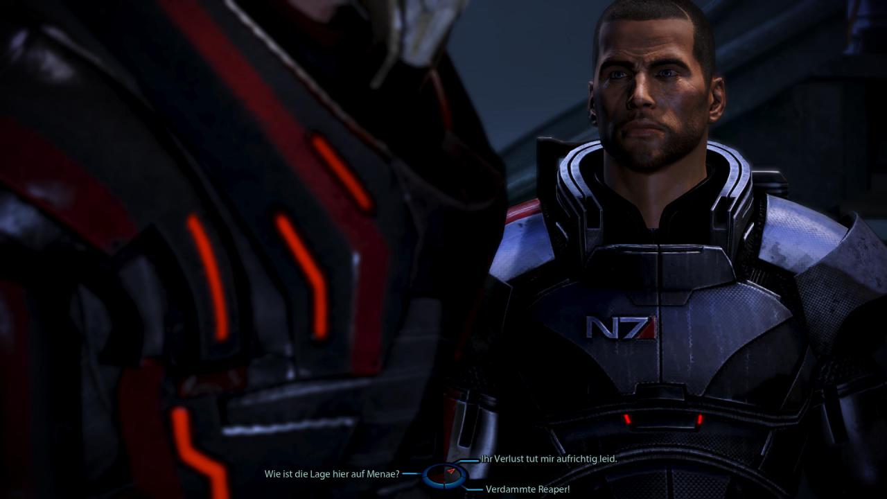 [15/03/2012] Dialoge: In Mass Effect 3 sind die Gespräche mit den NPCs zu einer reinen Nebensächlichkeit verfallen. Alternative Antwortmöglichkeiten oder die Chance noch einige Informationen aus den Charakteren herauszukitzeln gibt es nicht wirklich. Bezeichnend dafür wie unwichtig die Dialoge geworden sind, ist die neue Option, die Gespräche als Zwischensequenz ablaufen zu lassen.