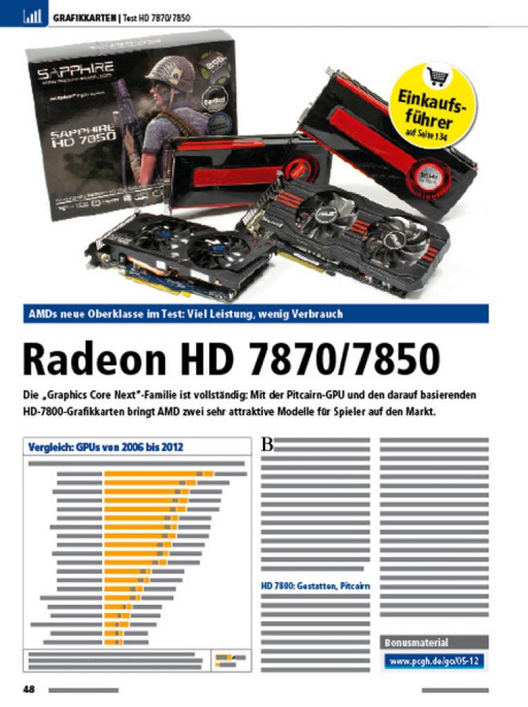 [29/03/2012] PCGH 05/2012: Radeon HD 7870/7850 und fünf Hersteller-Designs im Test