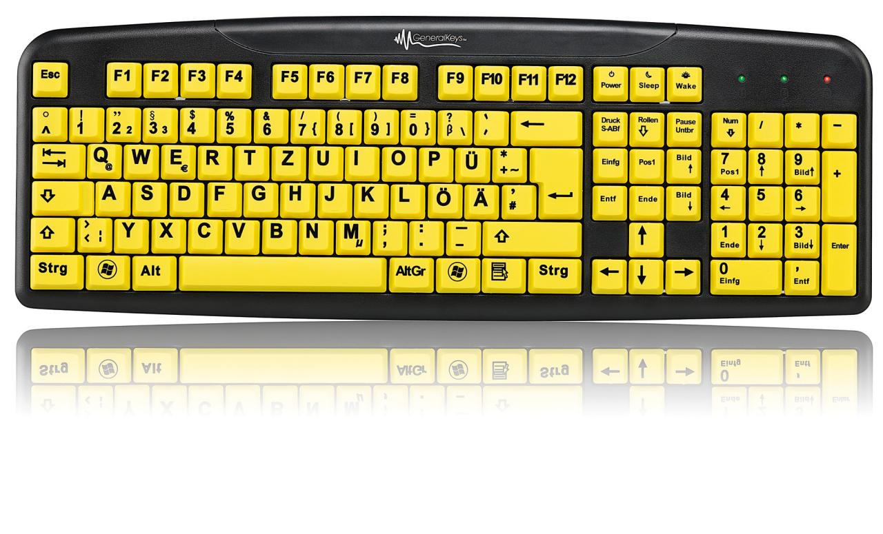 [14/03/2012] General Keys PX-2727-Tastatur mit Großschrift-Tasten ab 12,90 Euro. (1)