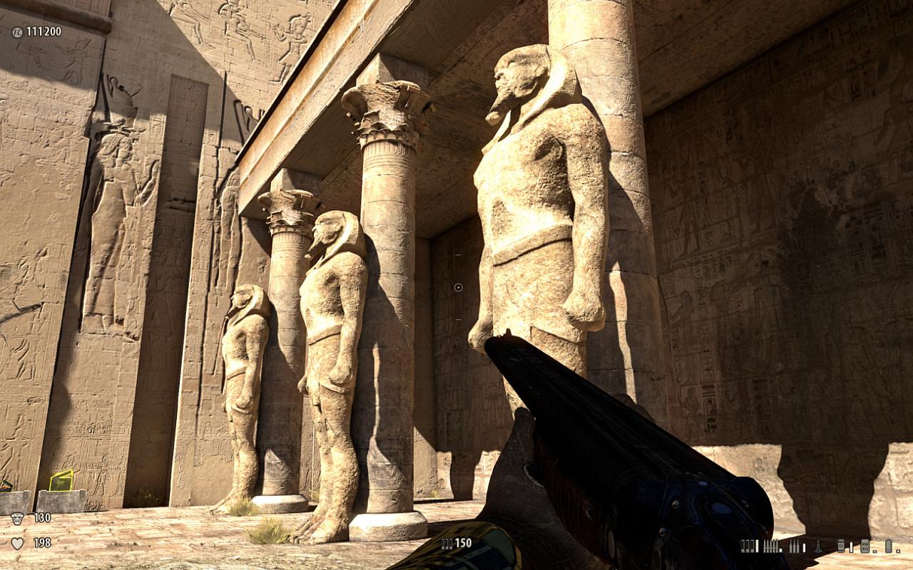 [06/03/2012] Serious Sam 3 BFE: Eines der wenigen Spiele, die von Haus aus Supersample-AA (Ingame-Downsampling) anbieten. In Kombination mit dem ebenfalls verfügbaren FXAA fährt das Spiel eine sehr gute Optik auf. Obacht: Supersample-AA kostet sehr viele Fps; Radeon HD 7900 empfohlen.