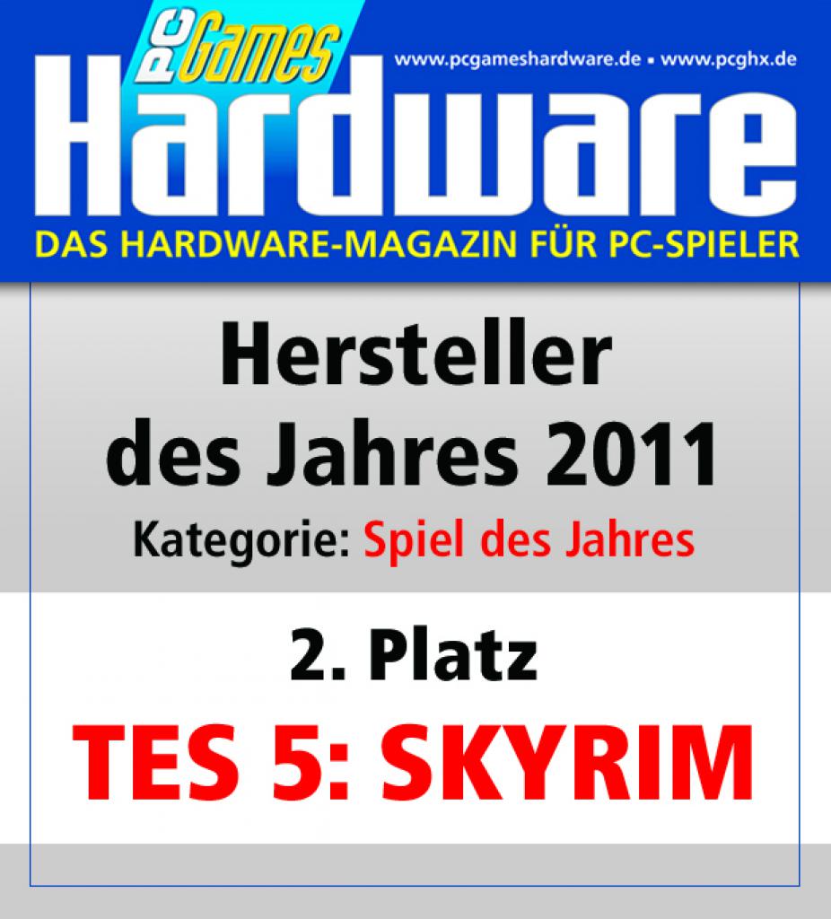 [08/03/2012] Spiel des Jahres Platz 2: TES 5 Skyrim 