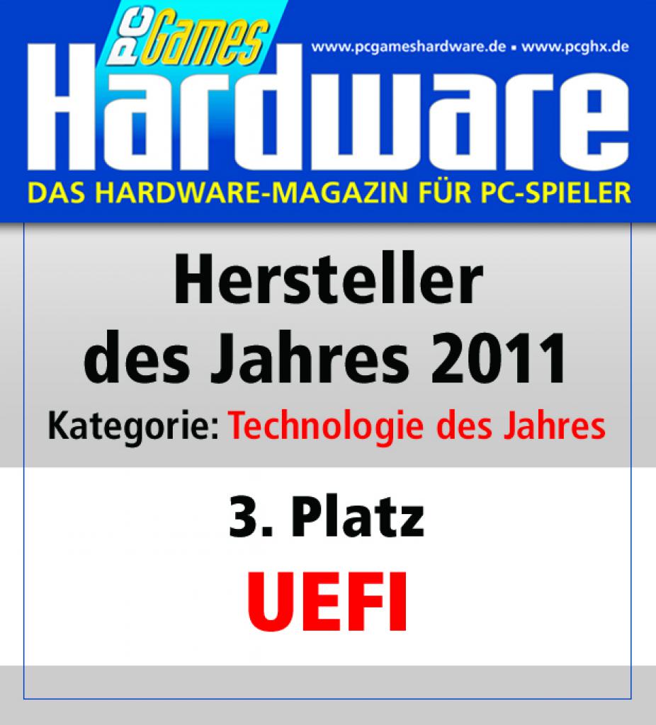 [08/03/2012] Technologie des Jahres Platz 3: UEFI 
