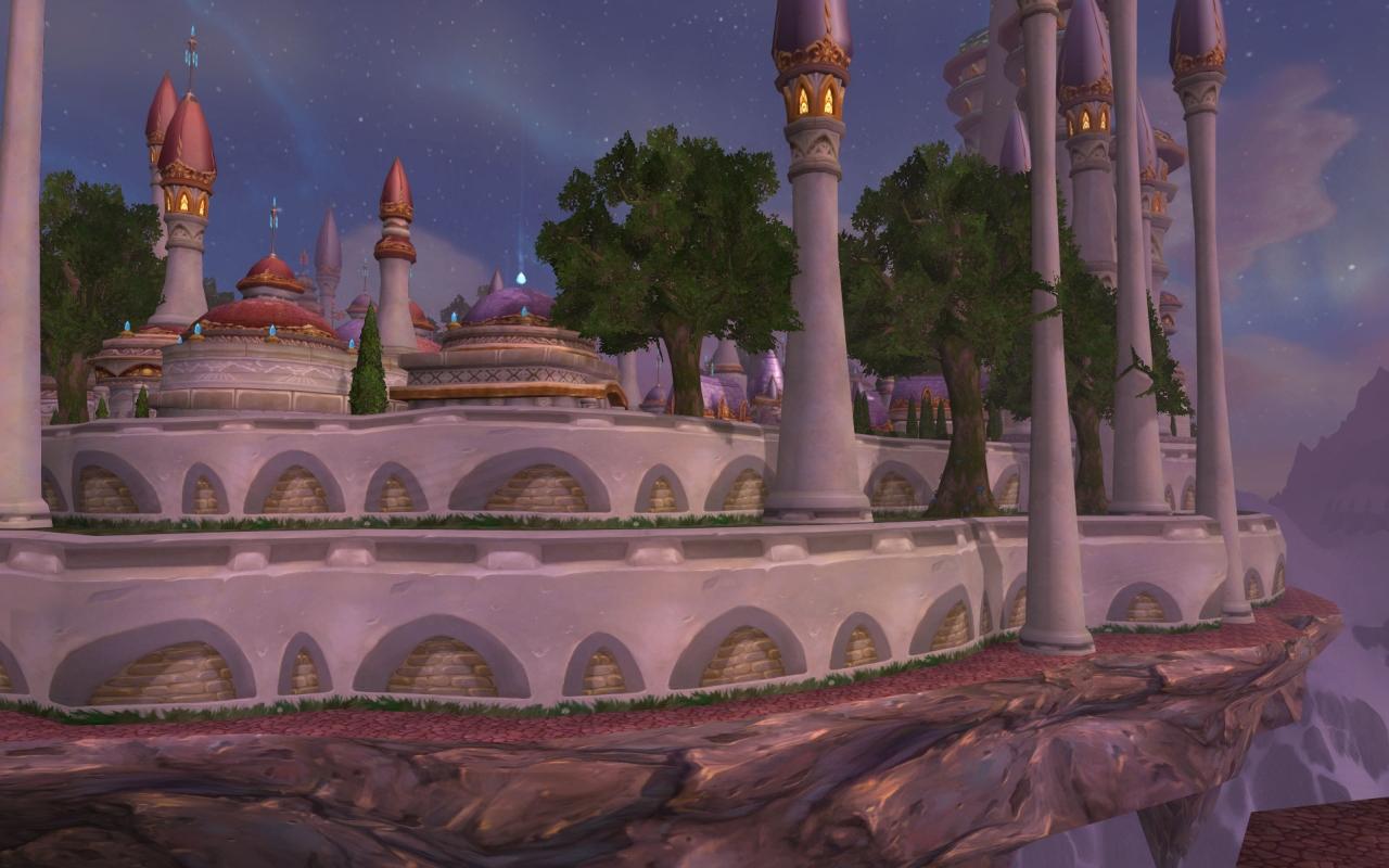 [19/03/2012] World of Warcraft - Wrath of the Lich King (2008): Die zerstörte Stadt Dalaran wurde von den Magiern wieder aufgebaut und über den neuen Kontinent gesteuert.