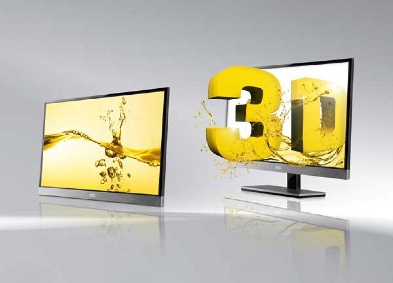[06/03/2012] Der neue 3D-Monitor AOC d2357Ph soll noch im April für 239 Euro in den Handel kommen.