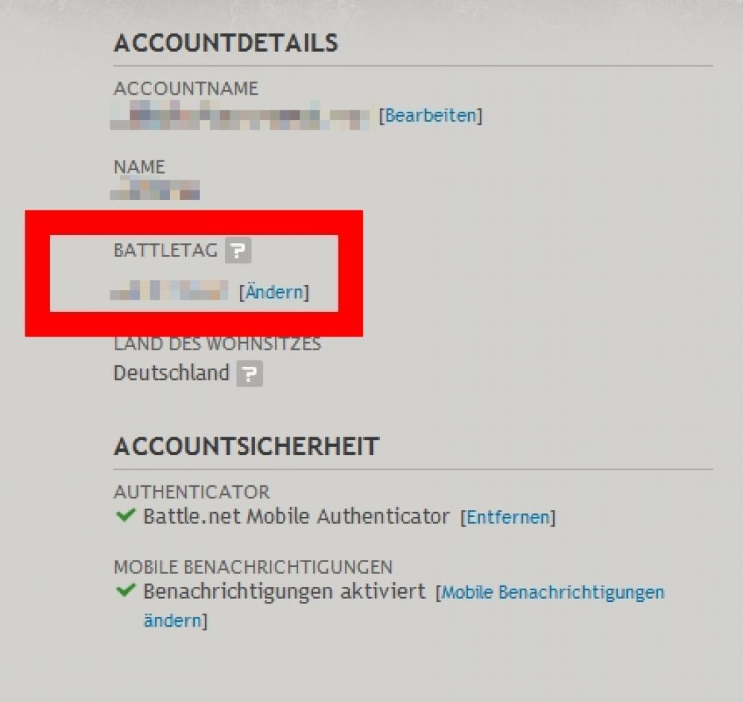 [20/04/2012] Battletag: Denken Sie daran, dass Sie für Diablo 3 einen Battletag einrichten müssen. Die nötige Option finden Sie links in der Account-Übersicht. Erledigen Sie das am besten direkt nachdem Sie den Download des Clients gestartet haben. 