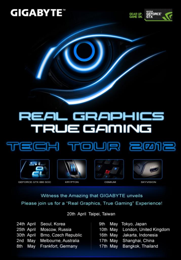 [18/04/2012] Gigabyte kündigt Geforce GTX 680 Super Overclock Edition an - Infos zur Tech Tour 2012 (1)