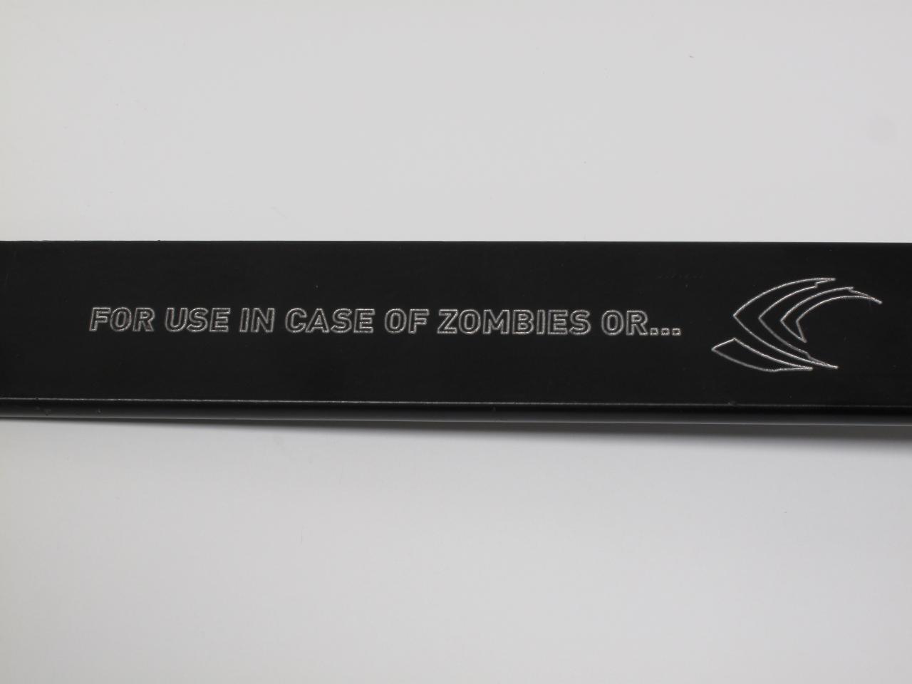 [23/04/2012] For use in the case of zombies or ...