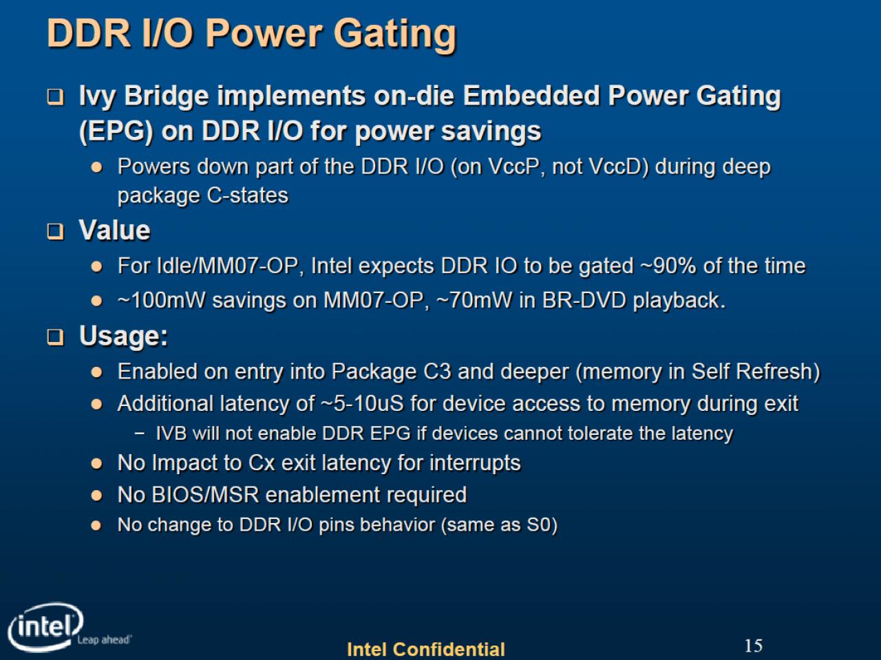 [23/04/2012] DDR I/O Power Gating