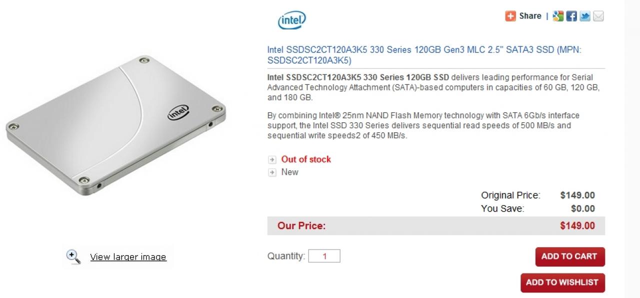 [03/04/2012] Intel SSD 330: Mainstream-Laufwerke zum fairen Preis