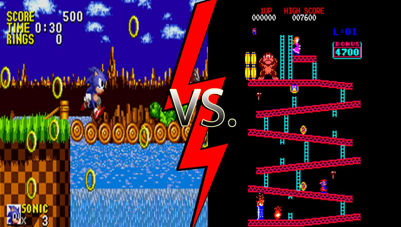 [18/04/2012] Sonic vs. Mario: Das wohl älteste Duell der Spielegeschichte wird zwischen Mario und Sonic ausgetragen. Während der blaue Igel in seiner Blütezeit eine ernste Alternative zu dem italienischen Klempner war, ist der Stern von Sonic inzwischen schon stark gesunken. Nintendo verdient sich mit dem Mario-Franchise weiterhin eine goldene Nase.