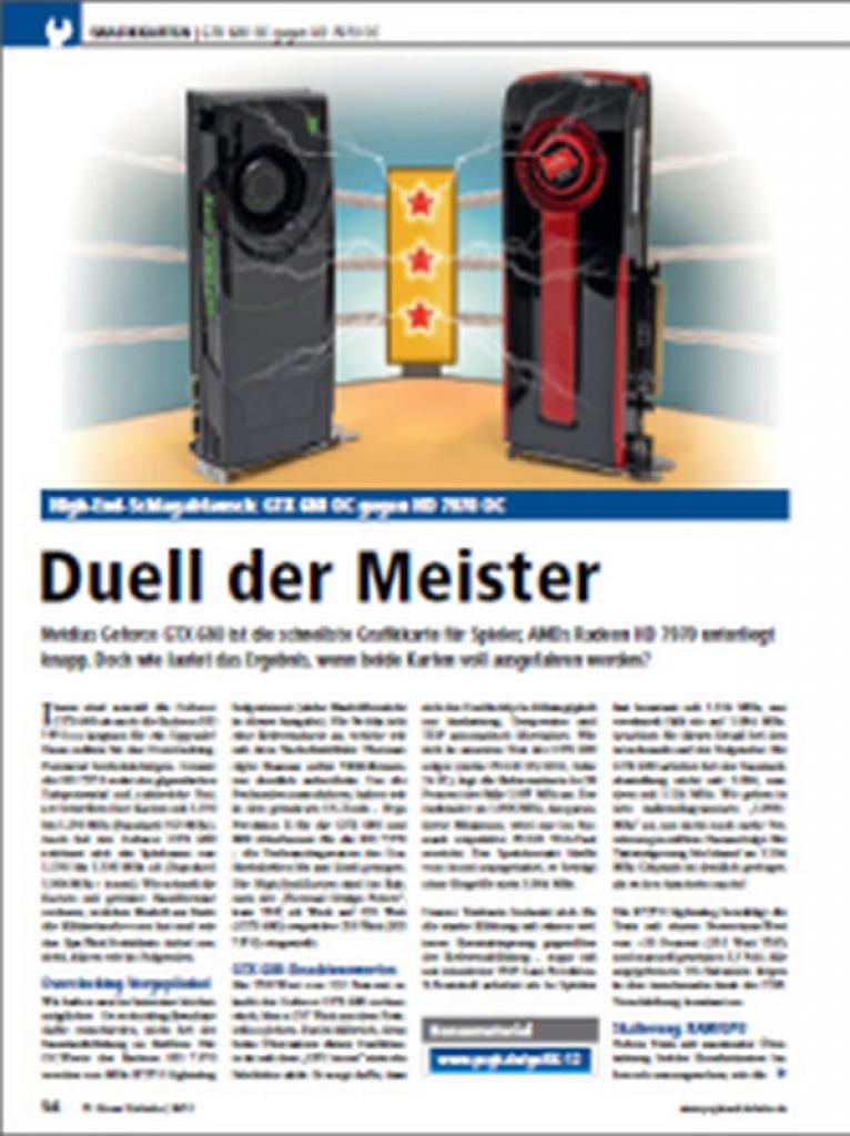 [27/04/2012] Radeon HD 7970 OC gegen Geforce GTX 680 OC: Vorschau auf PCGH 06/2012