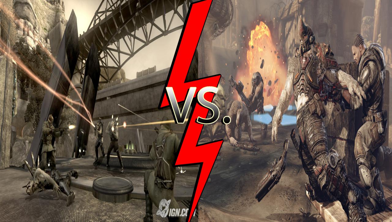 [18/04/2012] Resistance vs. Gears of War: Sonys Antwort auf die Gears-of-War-Serie war der Shooter Resistance. Als Launch-Titel der Playstation 3 groß angekündigt, konnte der Alien-Shooter nicht mit dem Microsoft-Titel mithalten. Obwohl die beiden Serien am genau gleichen Datum starteten, konnte Gears of War 3 deutlich mehr Fans für sich gewinnen, als Insomniac Games' Resistance 3.