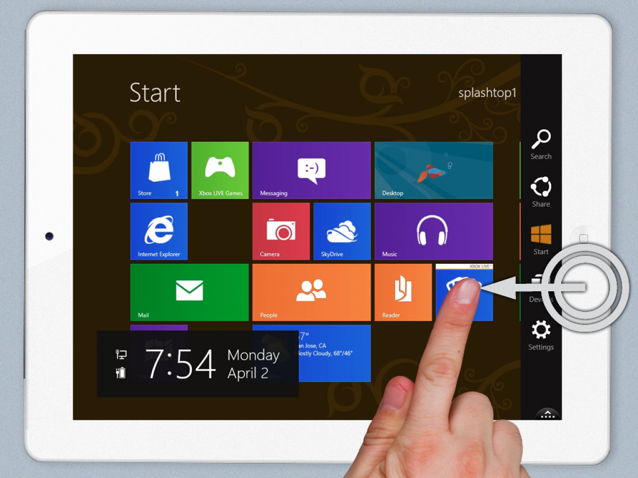 [13/04/2012] Windows 8 auf das iPad gestreamt (2)