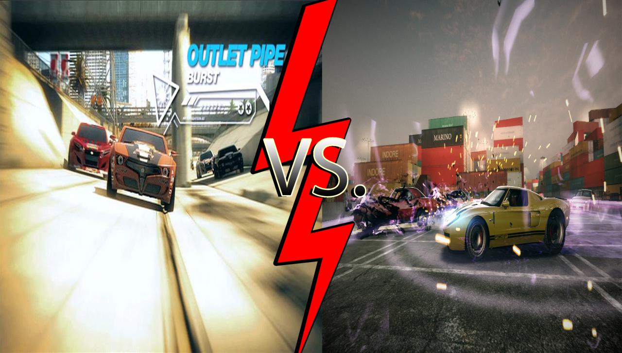 [18/04/2012] Split Second vs. Blur: Hauptgrund für den Konkurrenzkampf dieser beiden Titel war der relativ zeitgleiche Release von Split Second und Blur. Beide Racer verbanden Fun-Racer-Elemente aus Mario Kart mit der schnellen Optik von Forza oder Gran Turismo. Leider behinderten sich beide Titel, weshalb keines der Rennspiele einen echten Erfolg für sich verbuchen konnte.