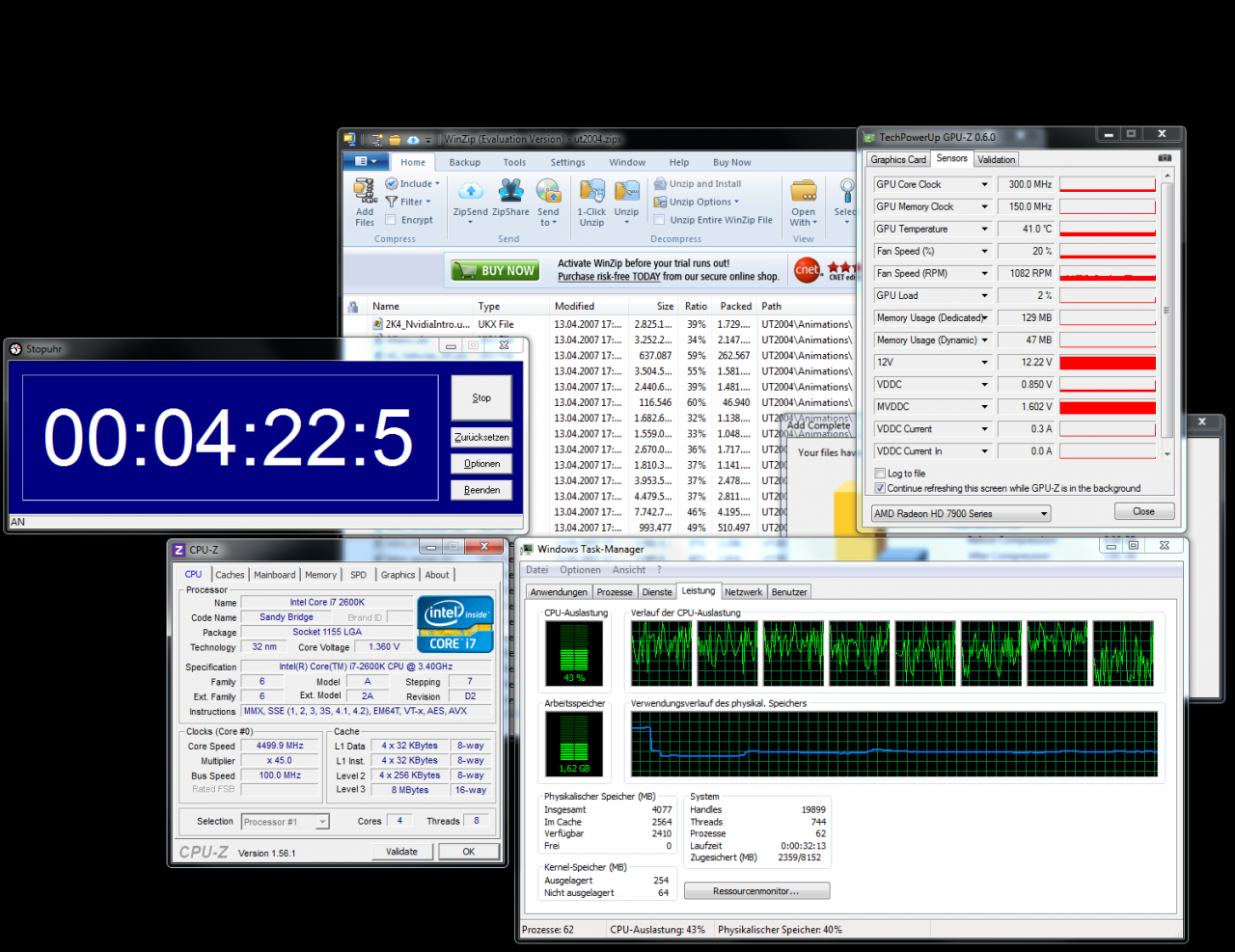 [25/04/2012] Winzip 16.5 ohne OpenCL-Beschleunigung