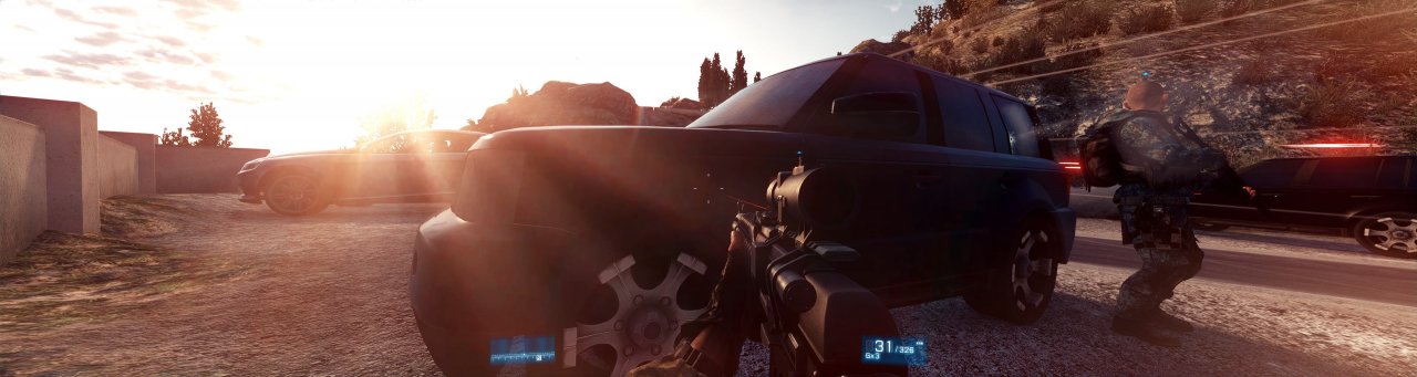 [13/04/2012] Battlefield 3 (Nvidia Surround; DX11; 2x MSAA + FXAA injected (danoc1 - Mod 1.25); Alles auf Ultra und mit HBAO; 77% JPEG-Kompression) von -Lucky+Devil- (2)